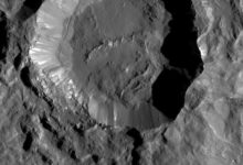 Crater on Dwarf Planet Ceres