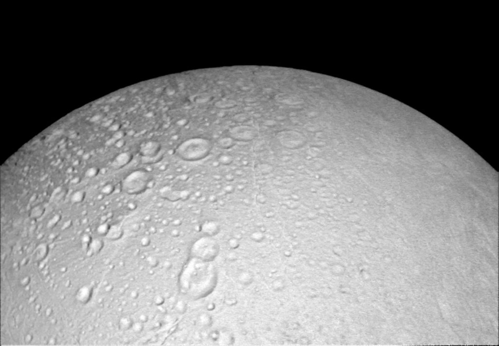 Craters on Saturn's Moon, Enceladus