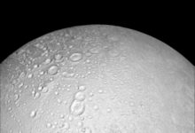 Craters on Saturn's Moon, Enceladus